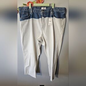 NWT Mango High Rise Straight Fit Jeans Plus Size 22